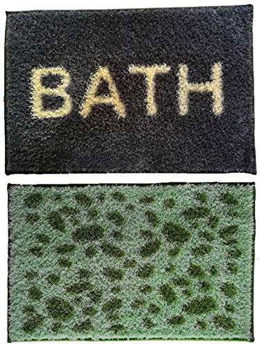 Athom Living Soft Anti Slip Easy Home Bath Mat, 38 X 58 cm, Multicolour 2