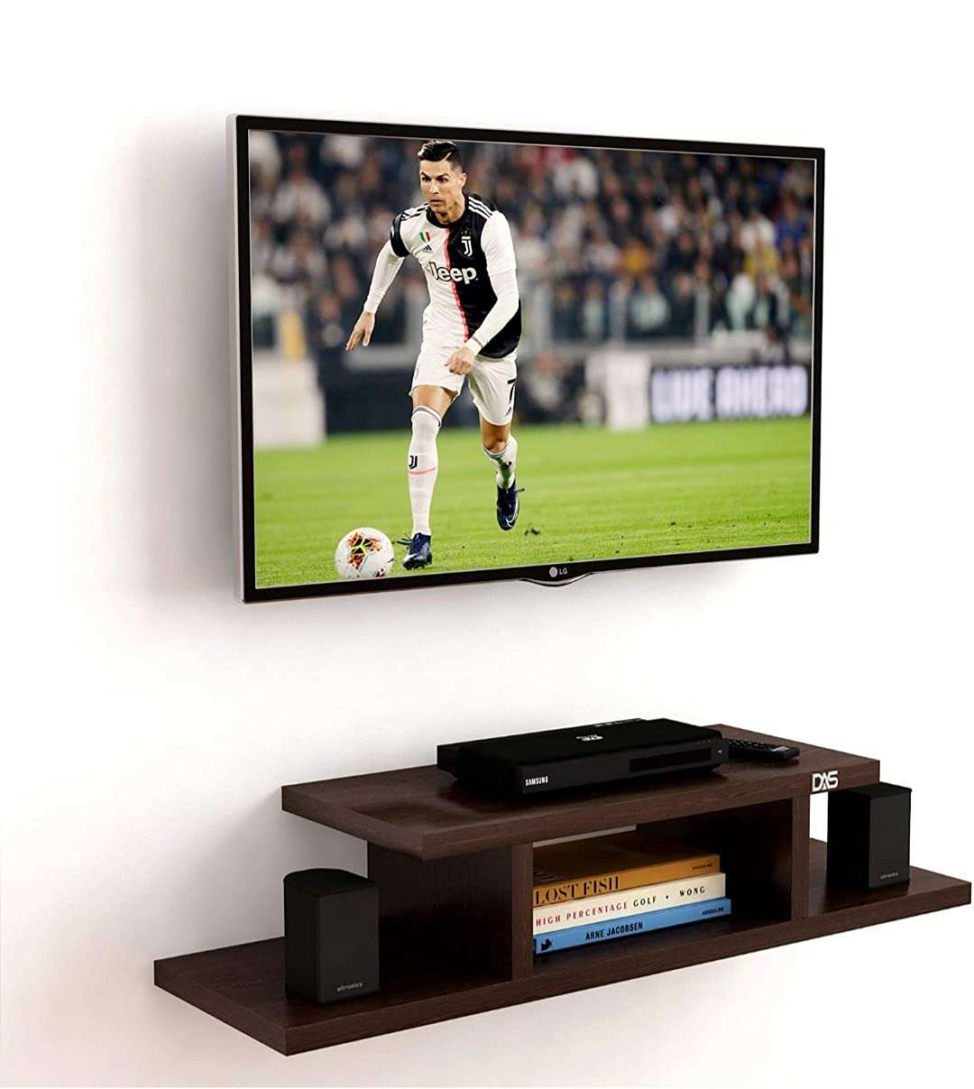 FireBees Sterling Set top Box Stand| Wall Shelf| Wall Mount| Wall Bracket| Wall Rack| Wall Mounted Stand| Wall Holder| TV Unit Wooden| TV Unit Shelf| TV Unit Rack 3