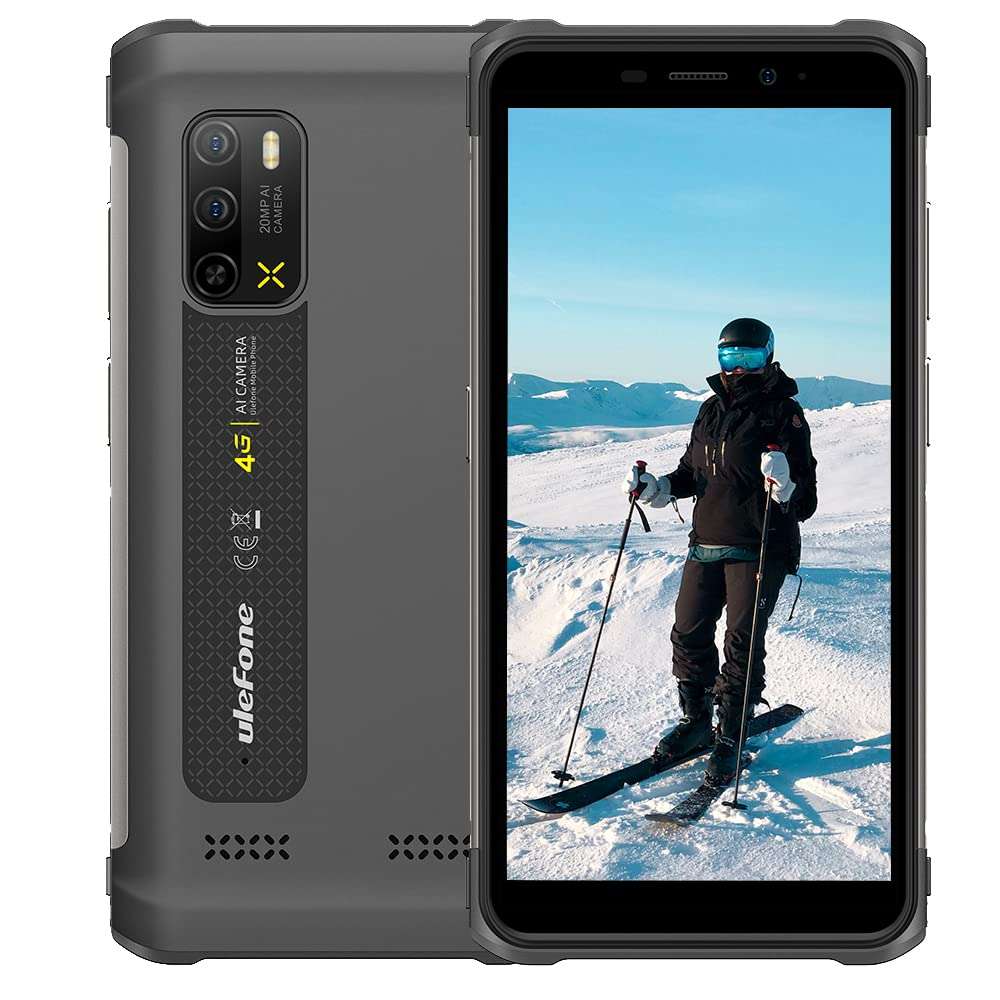 Ulefone Armor X10 Pro Rugged Smartphone Unlocked, Android 11 Octa-core 4GB + 64GB Waterproof Cell Phone, 5.5" HD+ Screen 4800mAh Battery 4G Unlocked Rugged Cell Phone