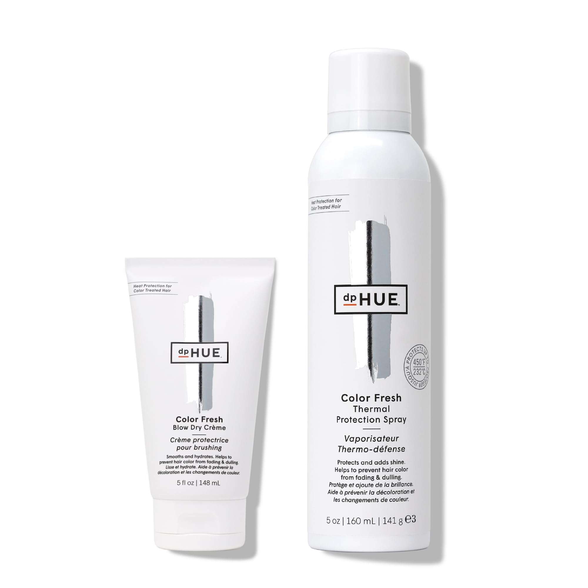 dpHUE Color Fresh Blow Dry Creme (5 oz) + Color Fresh Thermal Protection Spray (5 oz) - For All Hair Types - Color Safe 1