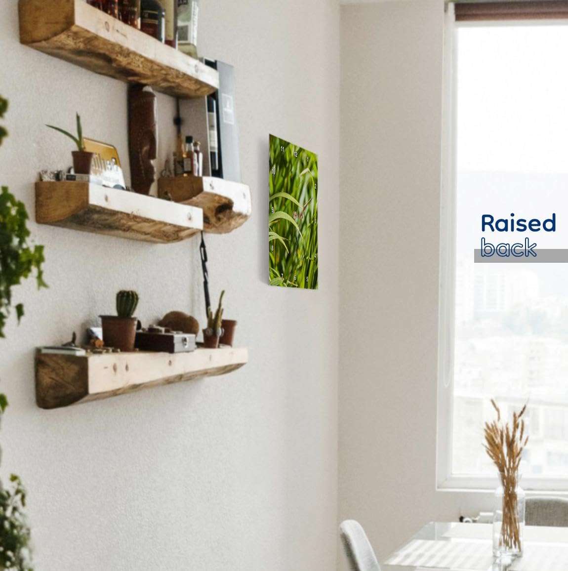 3dRose Wall Clock Silent - 15 inch - Blades of Green Grass. Joy of Spring Season - Alexis Photography - Nature Grass 4