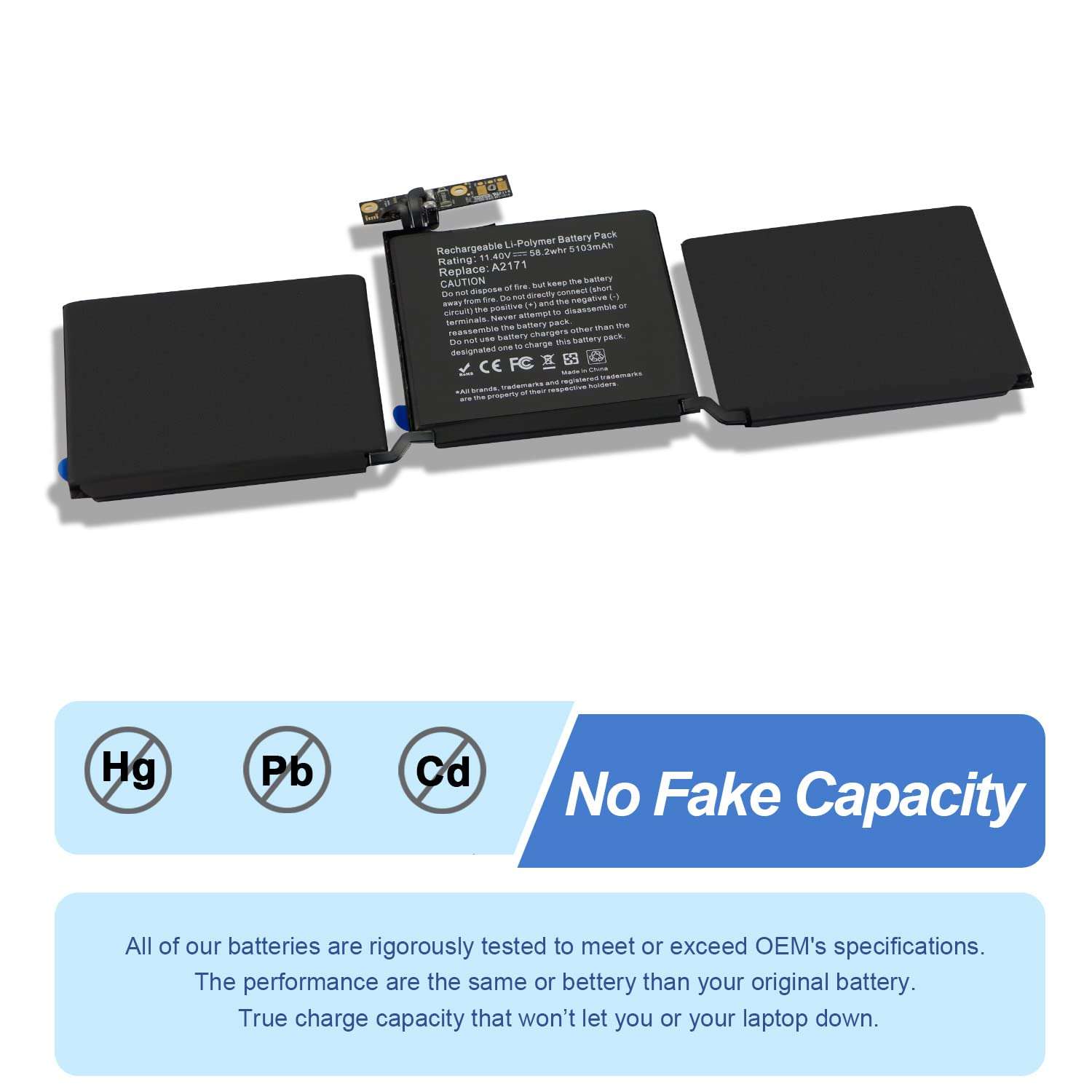 ANTIEE A2159 A2289 A2338 Battery Replacement, A2171 Battery for MacBook Pro 13-Inch 2019 2020 (M1) EMC 3301 3456 3578 MUHN2 MUHP2 MUHQ2 MUHR2 MXK62 MYDA2 MYD82 MYD92 MYDC2 MXK52 MXK32 MXK72 3