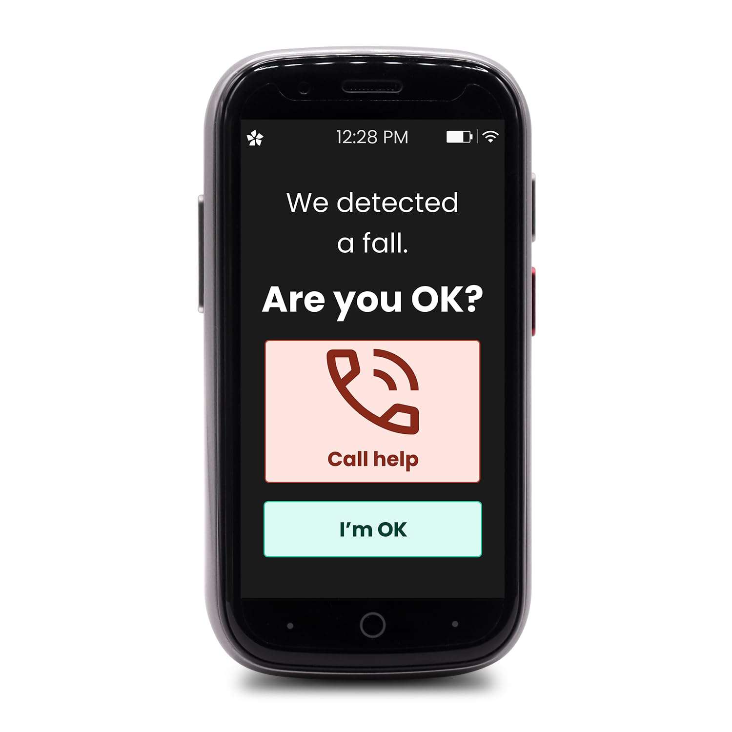 LogicMark Freedom Alert Max: Cellphone with Medical Alert System for Seniors and Elderly. Featuring GPS Services, Fall Detection, Geofencing, U.S. Based Monitoring, Subscription Based