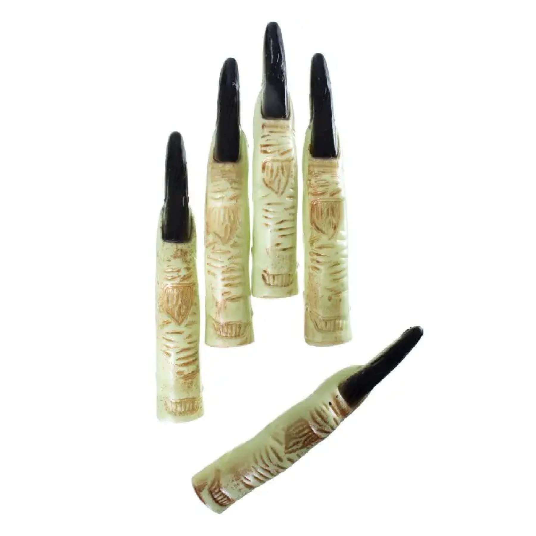 Wanna Party Fake Fingers with Long Nails, Halloween Props Decoration Supplies (10 Pieces) 1