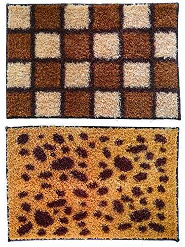 Athom Living Easy Home Designer Soft Anti Slip Bath Mat 38x58 cm Combo Pack 2