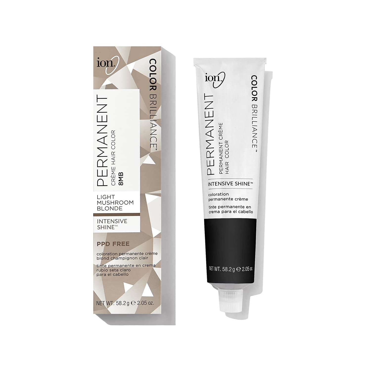 Ion Permanent Creme Hair Color - Mushroom Blonde 8MB 2