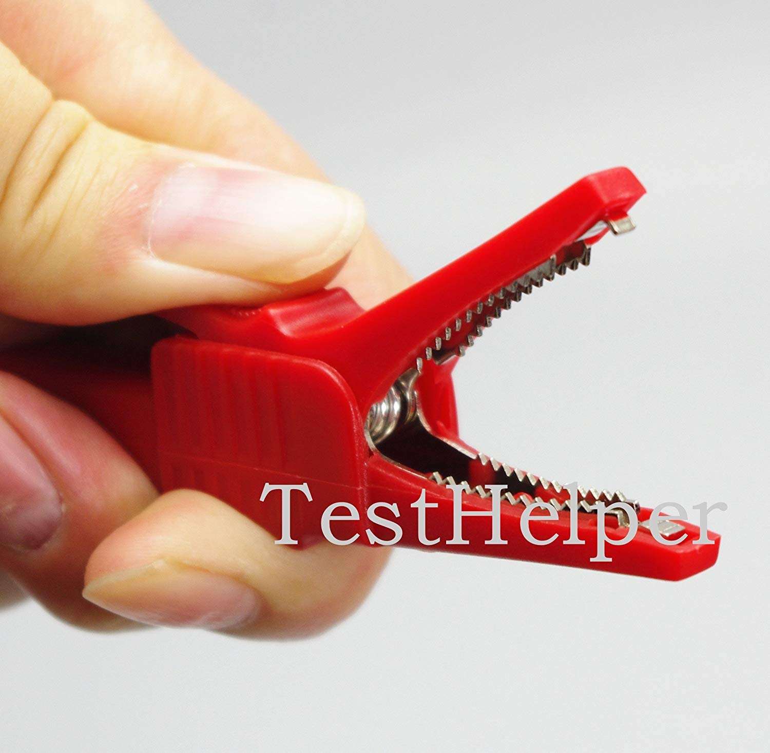 TestHelper 5sets AC262 Testing Probe Insulated Alligator Crocodile Clip Clamps 4mm Banana Plug Socket 5pcs Red and Black 6