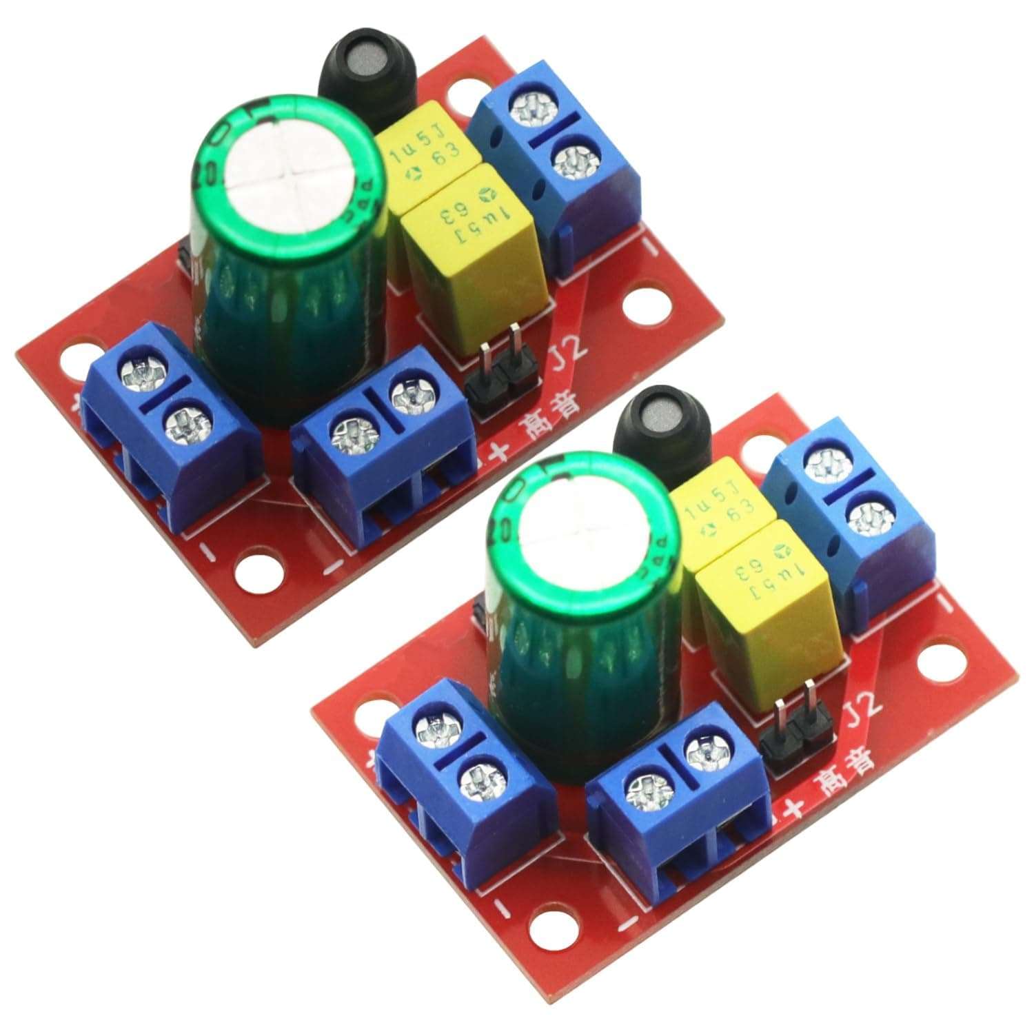 GODIYMODULES 2 Pcs Adjustable 2 Way Crossover Two-Way Crossover HiFi Speaker High and Low Frequency Car Bass Audio Speaker Crossover Filter DIY Home