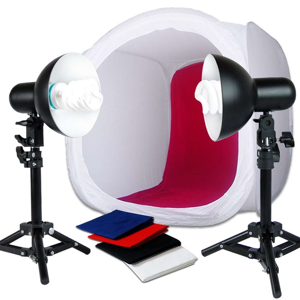 Julius Studio 24 x 24 Inches Photography Table Top Photo Studio Continous Lighting Light Shooting Tent Box Kit, JSAG269 1