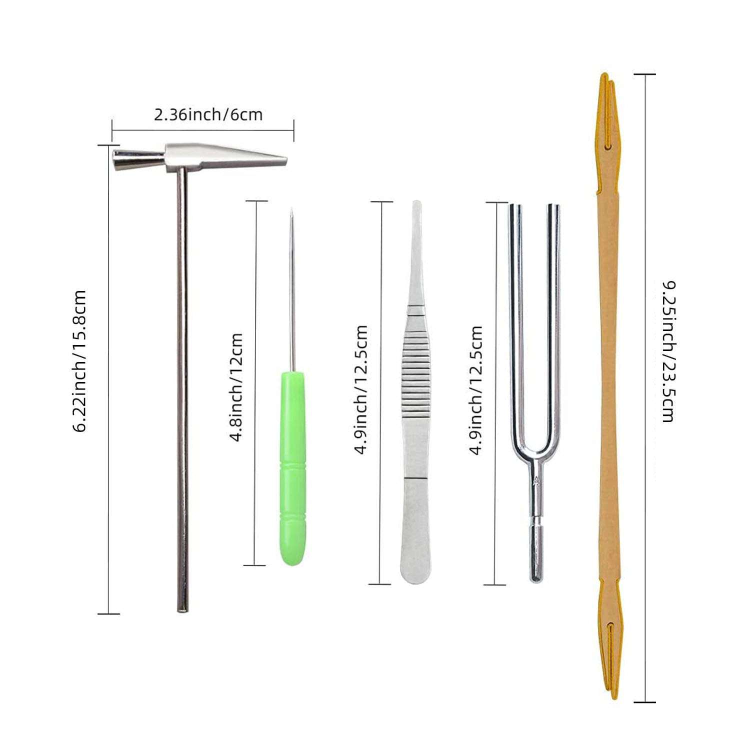 Professional Piano Tuning Kit - The Best Tuner Set 16 Pcs Including Universal Star Head Hammer, Mute tools, Felt Temperament Strip, Tuning Wrench, Tuning Fork, Piano Repairing Accessories, Case 5