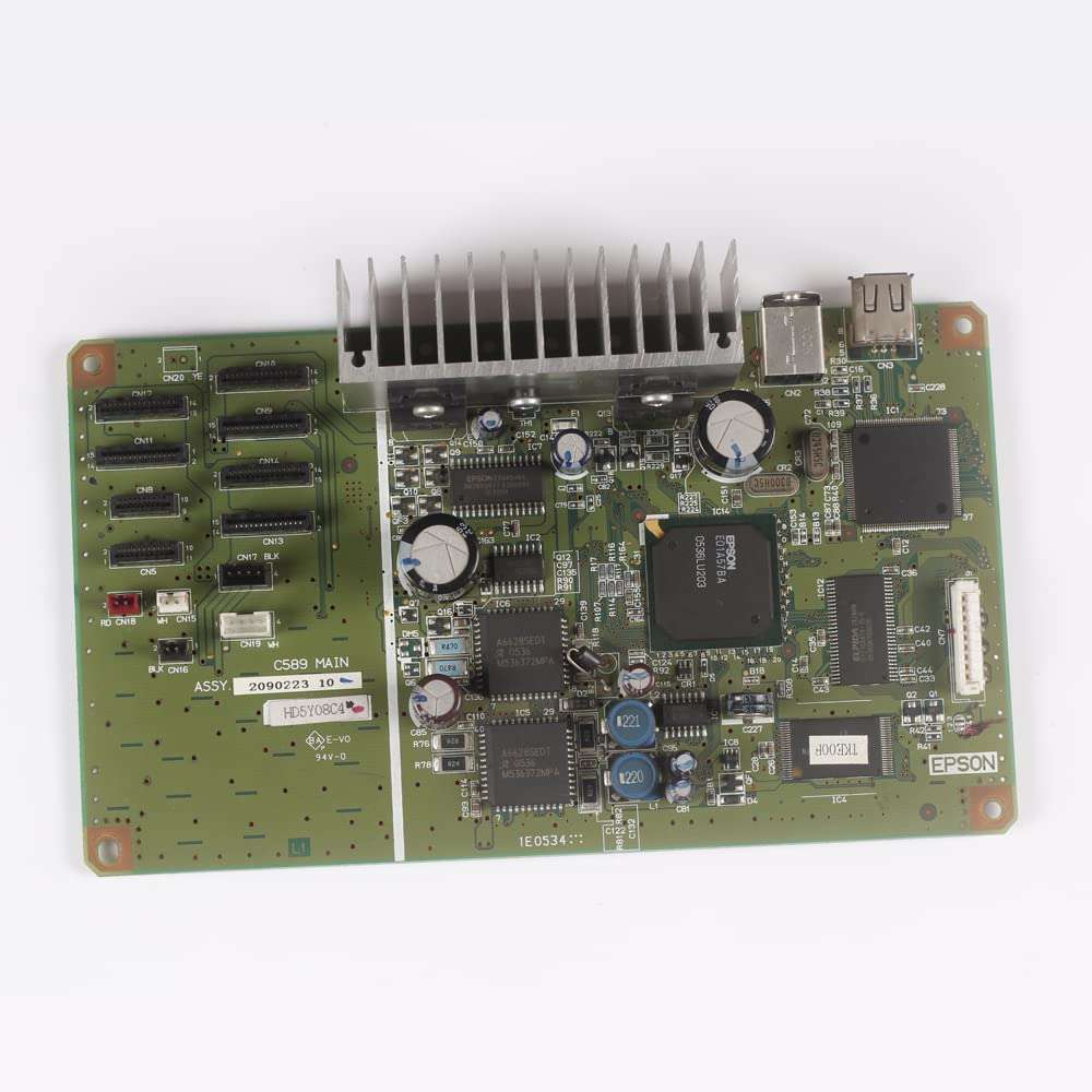 Printer Accessorie- Compatible with Epson L800 L805 L1800 R1390 R1800 R2000 1410 P400 Main Board Motherboard Green USB Interface Board UV Printer Inkjet Printer -Replaceable 1
