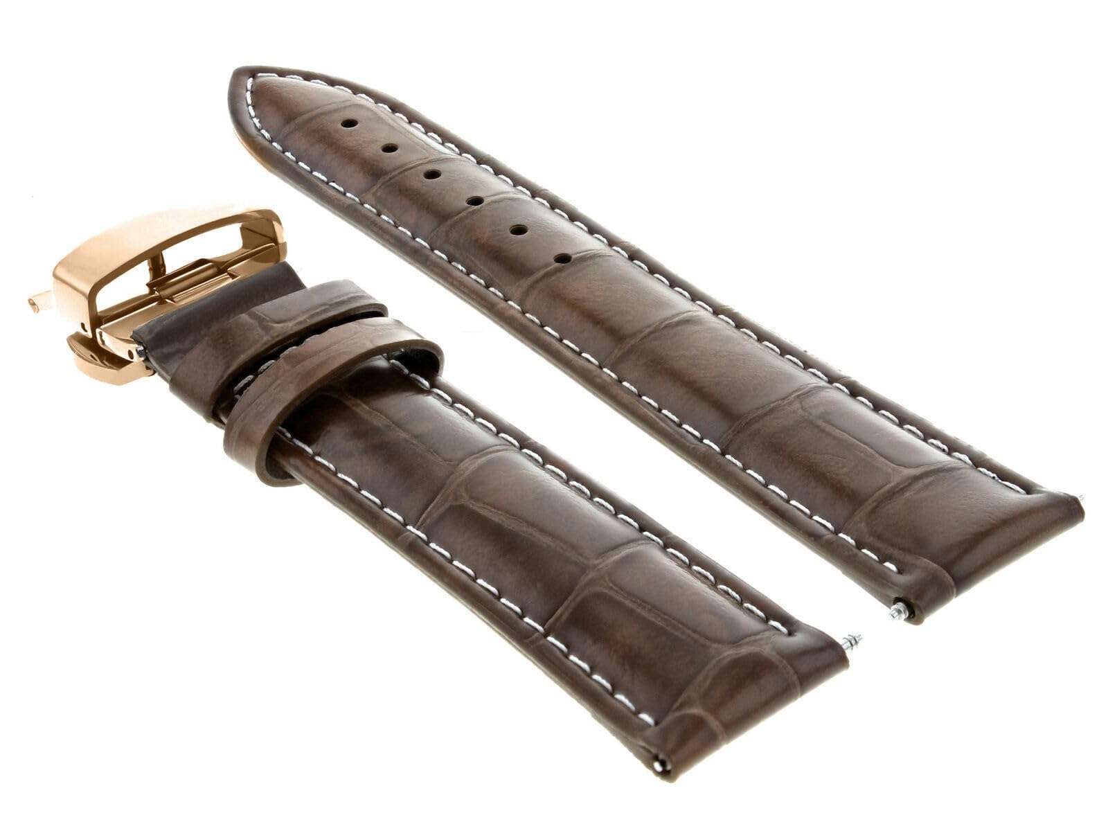Ewatchparts 22-24mm Premium Leather Watch Band Strap Compatible With Pam 40 44mm Panerai GMT Watch 6