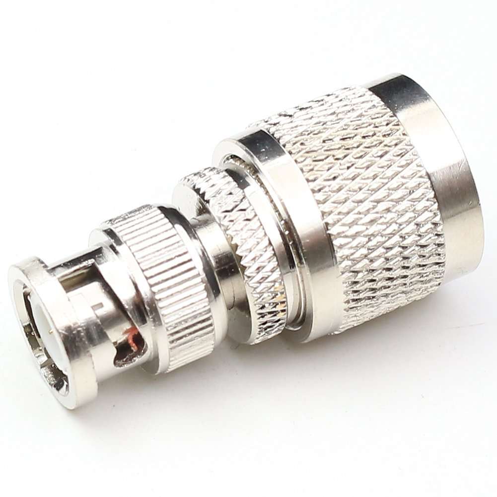 ANHAN UHF Male to BNC Male Connectors, Pl259 to BNC Coax Adapters for Ham Radio, Antenna, Scanner, Coaxial Cable 2Packs 4