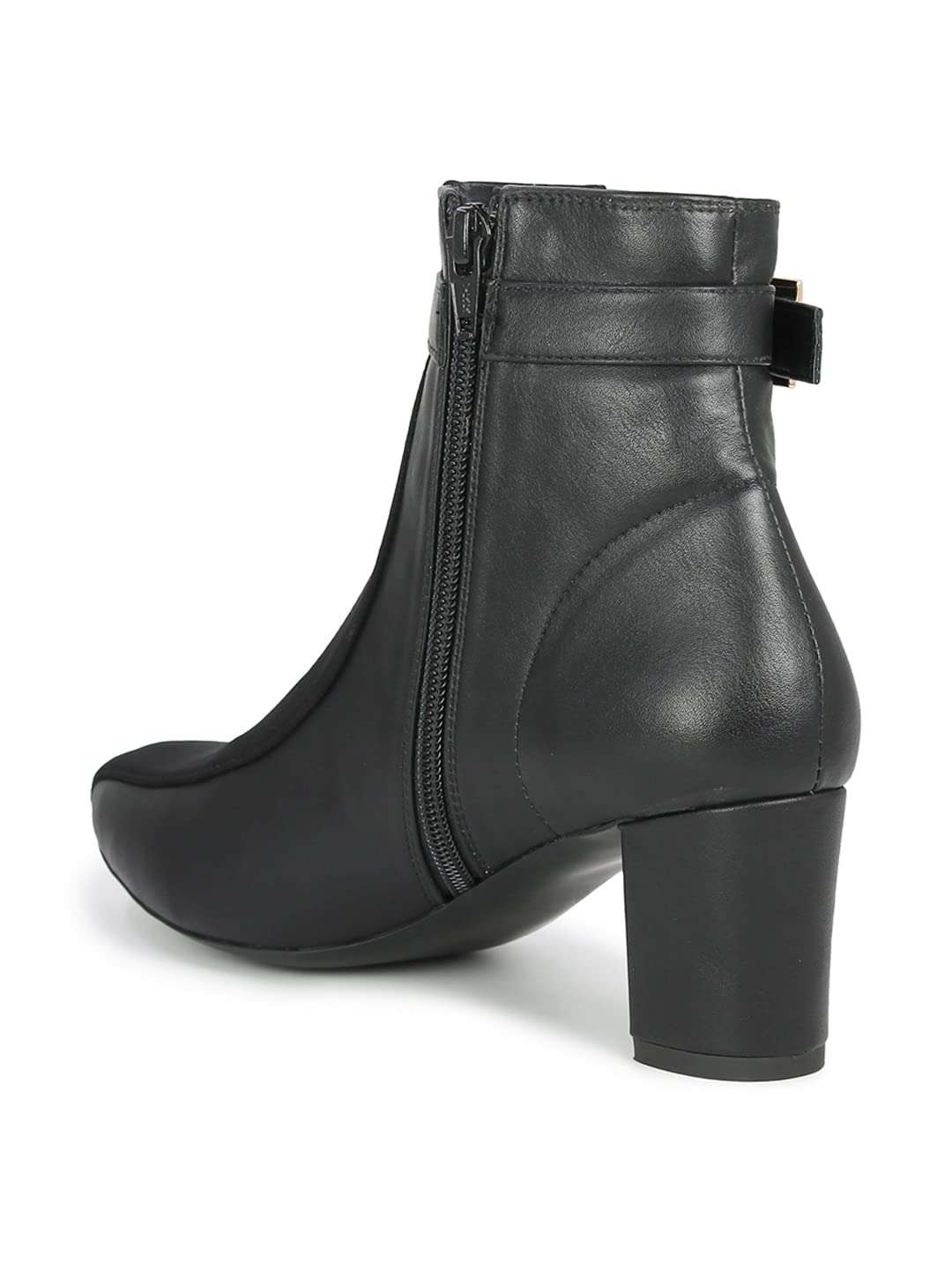 Inc.5 Women Black Block Heeled Regular Boots 3