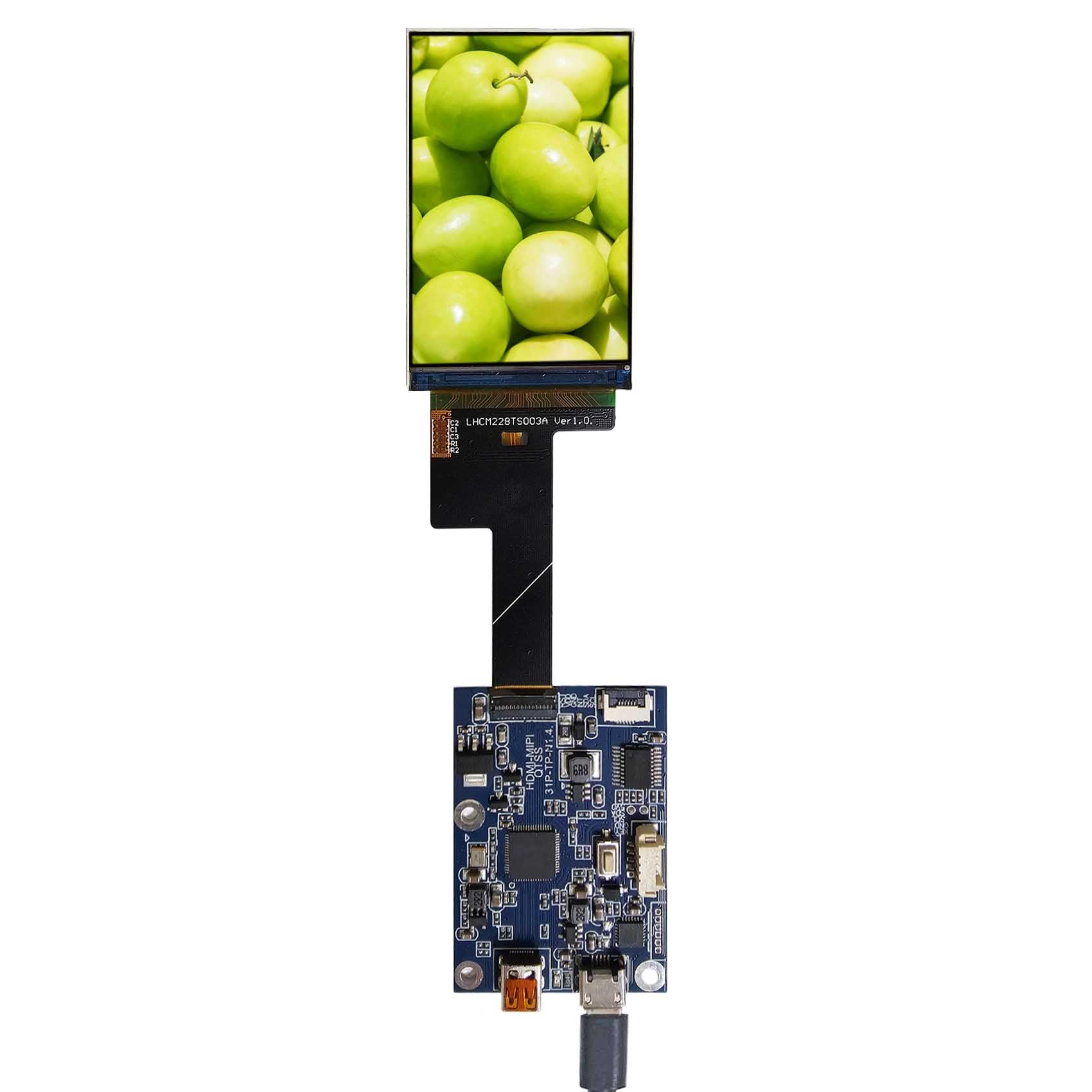 FanyiTek 2.28" 2.28 inch 368x552 600nit Mini IPS MIPI LCD Screen and Micro USB Control Board 31 pins 1