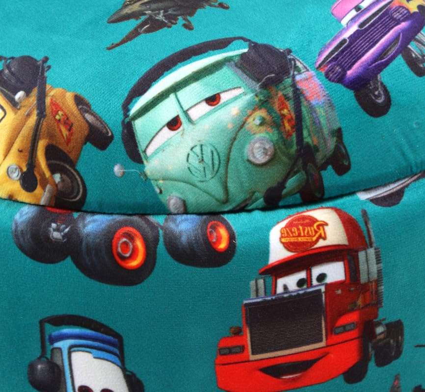 ShadowKart Ottoman Kids pouffe Stool for Small Baby Chair Study Stool for Kids Playing Products Little Baby Dining Chair for Feeding Kids Cartoon Bedroom Chair,14x14x26 Inch, Combo Cars 4