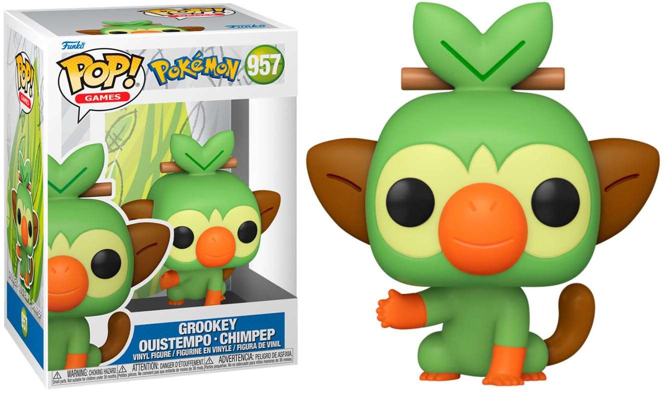 Funko POP! Games: Pokemon - Grookey - Collectible Vinyl Figure - Gift Idea - Official Merchandise - Toys for Children and Adults - Video Games Fans - Figure for Collectors 1