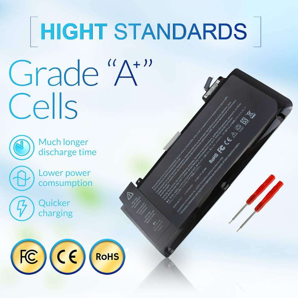A1322 A1278 Laptop Battery Compatible for MacBook Pro 13 inch A1322 A1278 (Mid 2009 2010, Early 2011, Late 2011, Mid 2012) Series Fits: MB990LL/A MC724LL/A MD314LL/A 020-6547-A 661-5229 661-5557 2