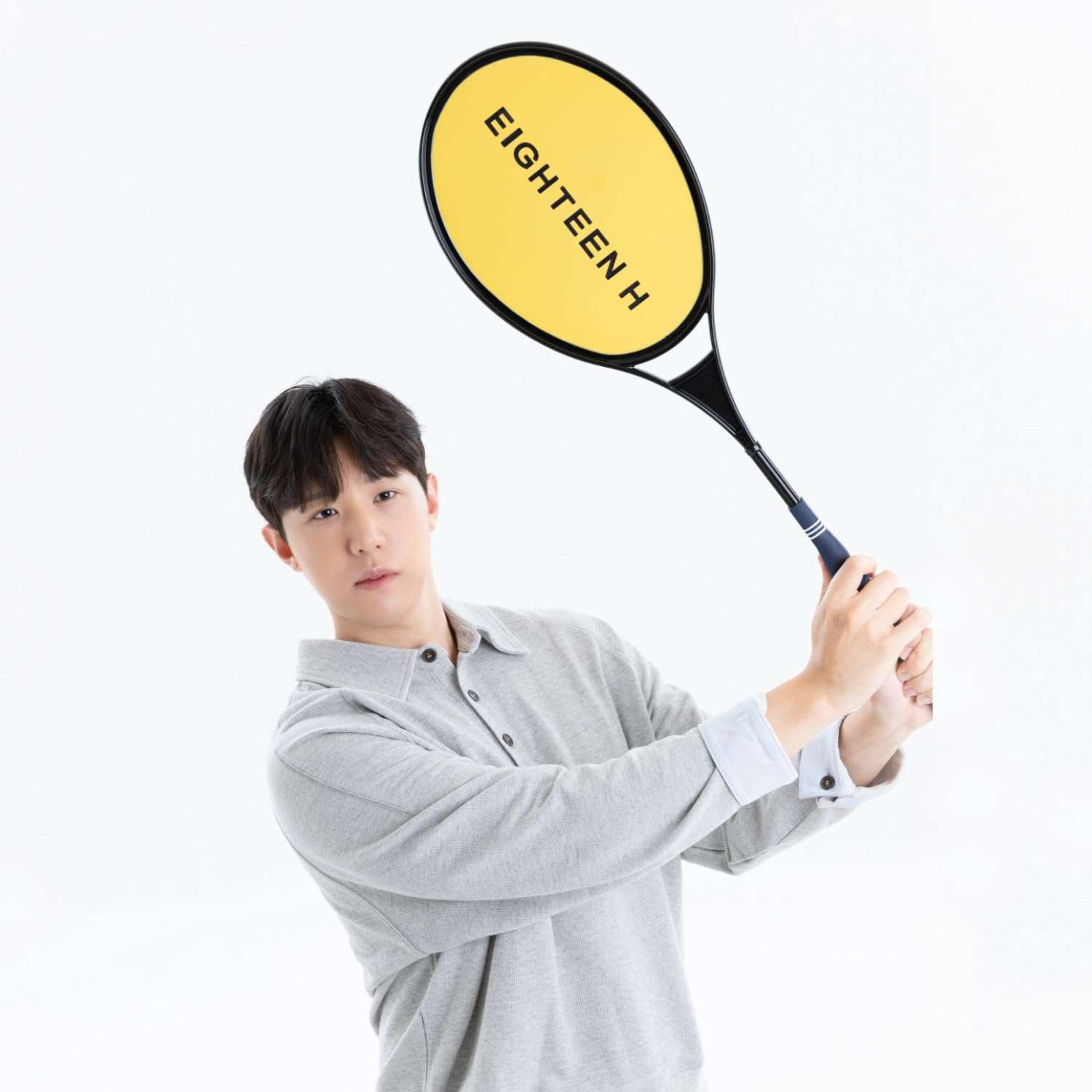 EIGHTEEN H Distance Racket Golf Swing Trainer Racket-Shaped Square Alignment Stick Lightweight Training Aid for Indoor Practice Equipment 1