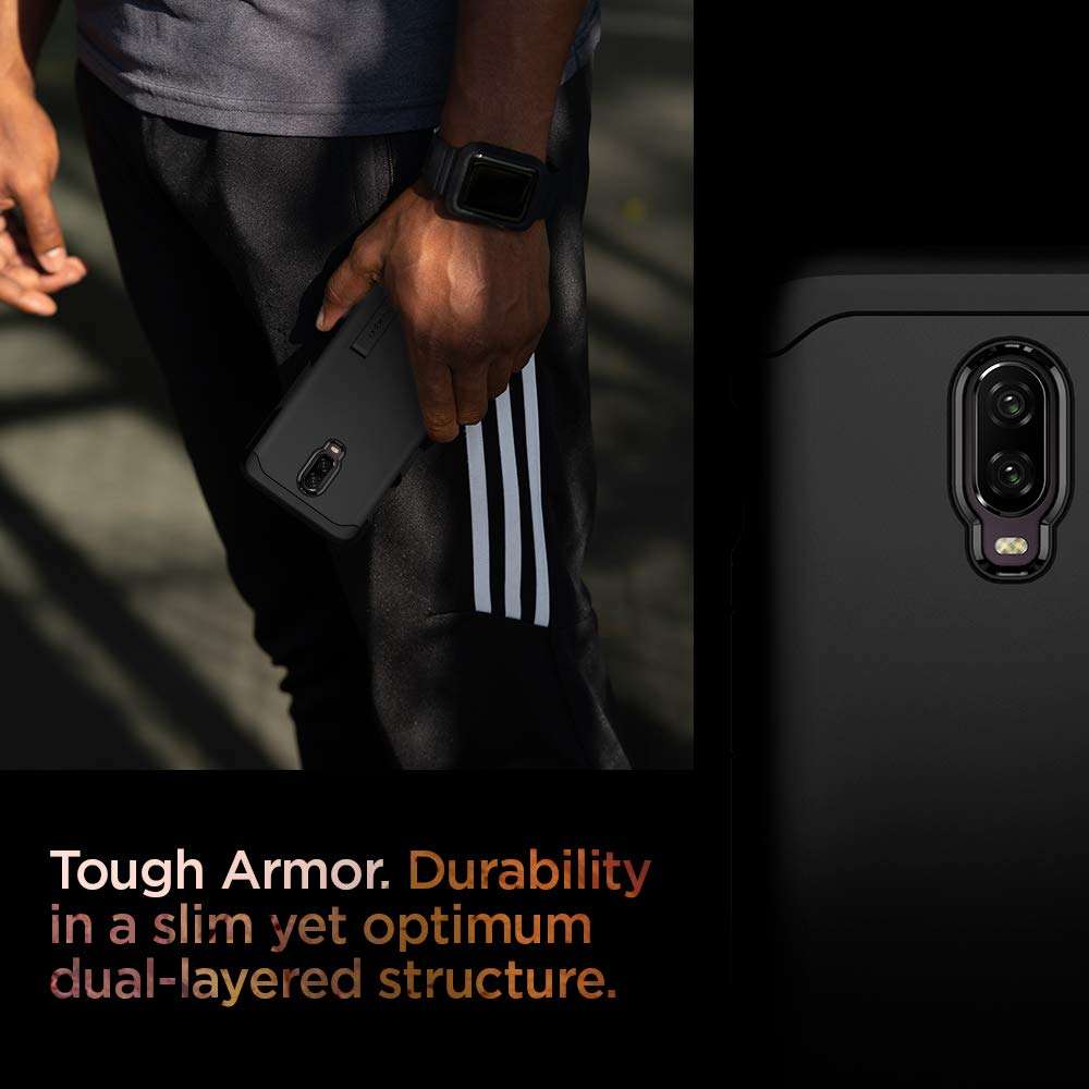 Spigen Tough Armor Designed for OnePlus 6T Case (2018) - Black 4