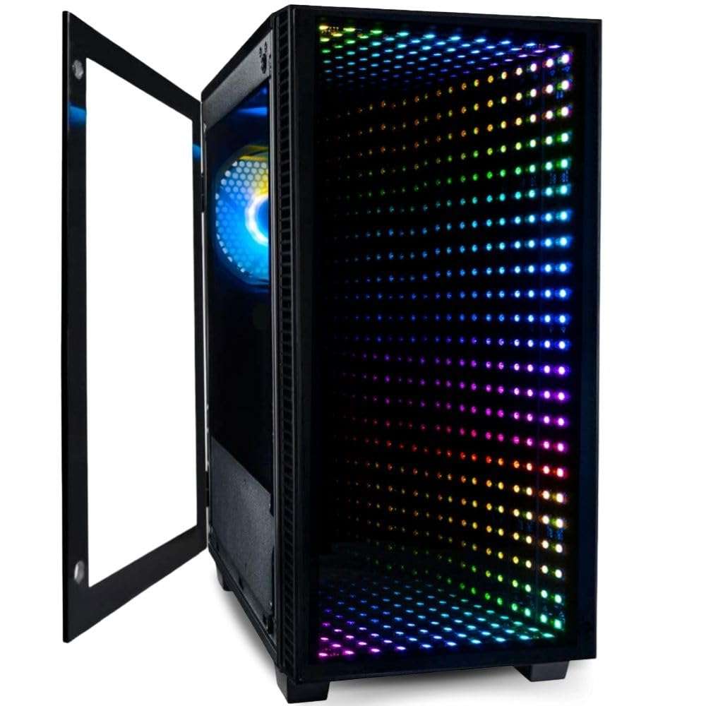 Empowered PC Continuum Micro Gaming Desktop - Intel Arc A750 8GB (> RTX 3060), Intel 6-Core i5-12400F Processor, 16GB DDR5 RAM, 512GB NVMe SSD, WiFi 6, Windows 11 Home - RGB Gamer Computer 1