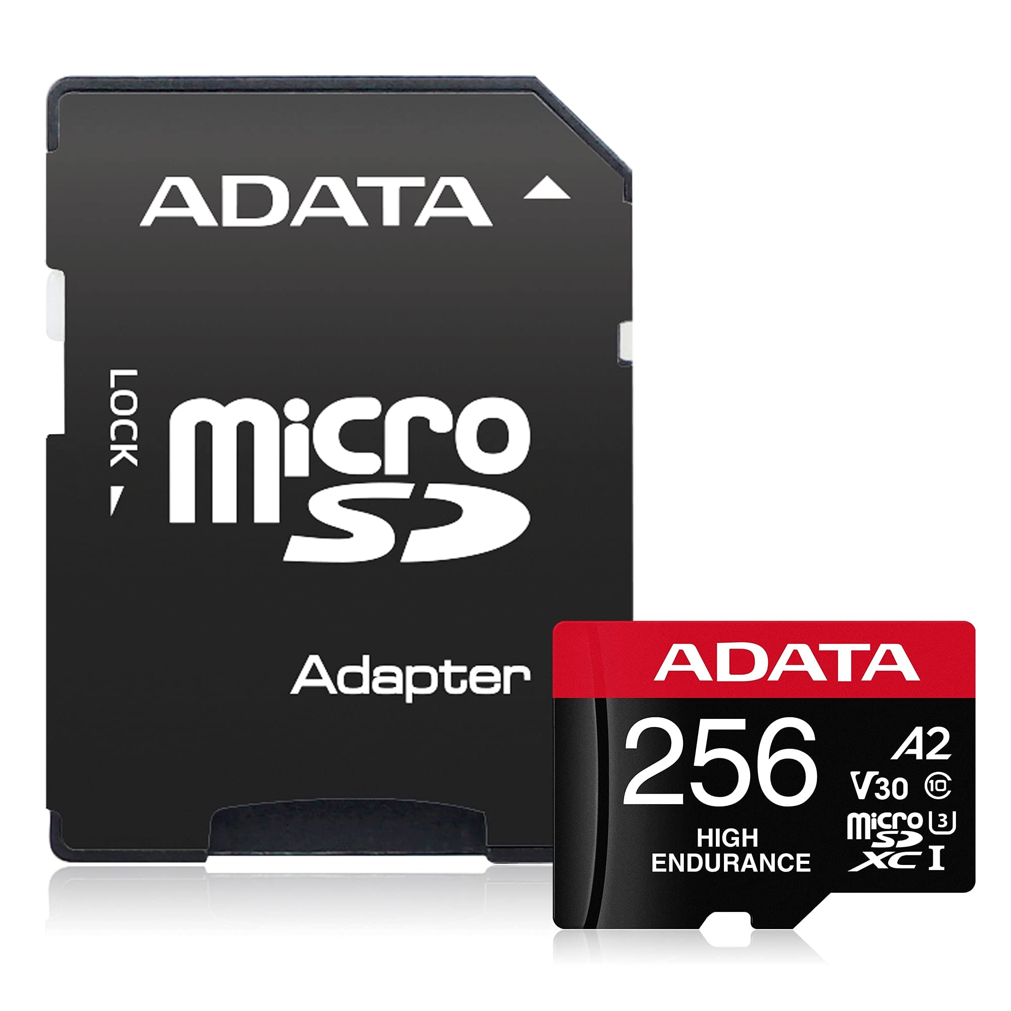 ADATA High Endurance 256GB UHS-I U3 V30 A2 Class 10 Micro SDXC Memory Card (AUSDX256GUI3V30SHA2-RA1) 3