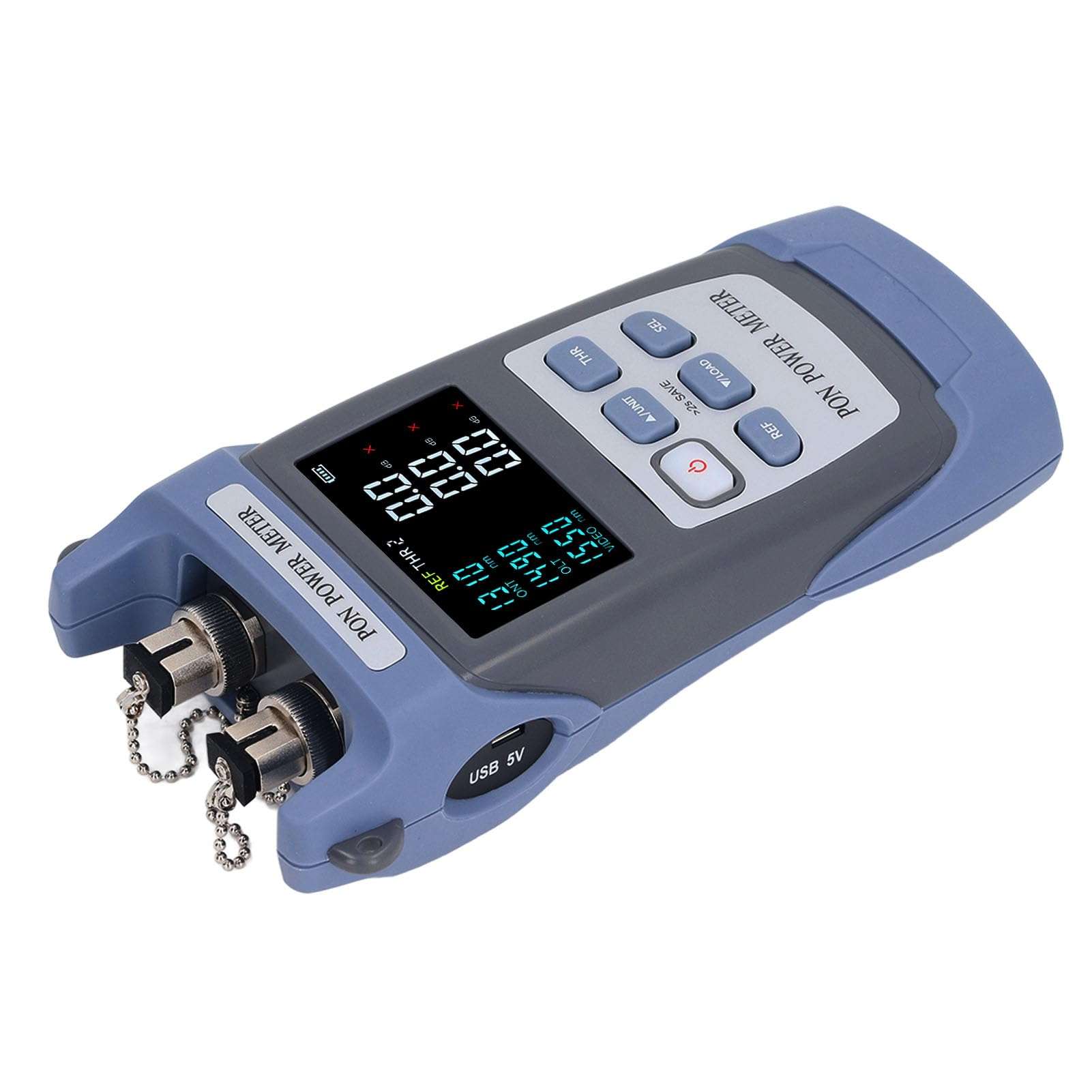 Handheld Optical Power Meter, Fast Accurate Fiber Optic Test Kit, Color LCD Screen, Design, 20 Hours Standby, for High Bandwidth Measurement Troubleshooting 3