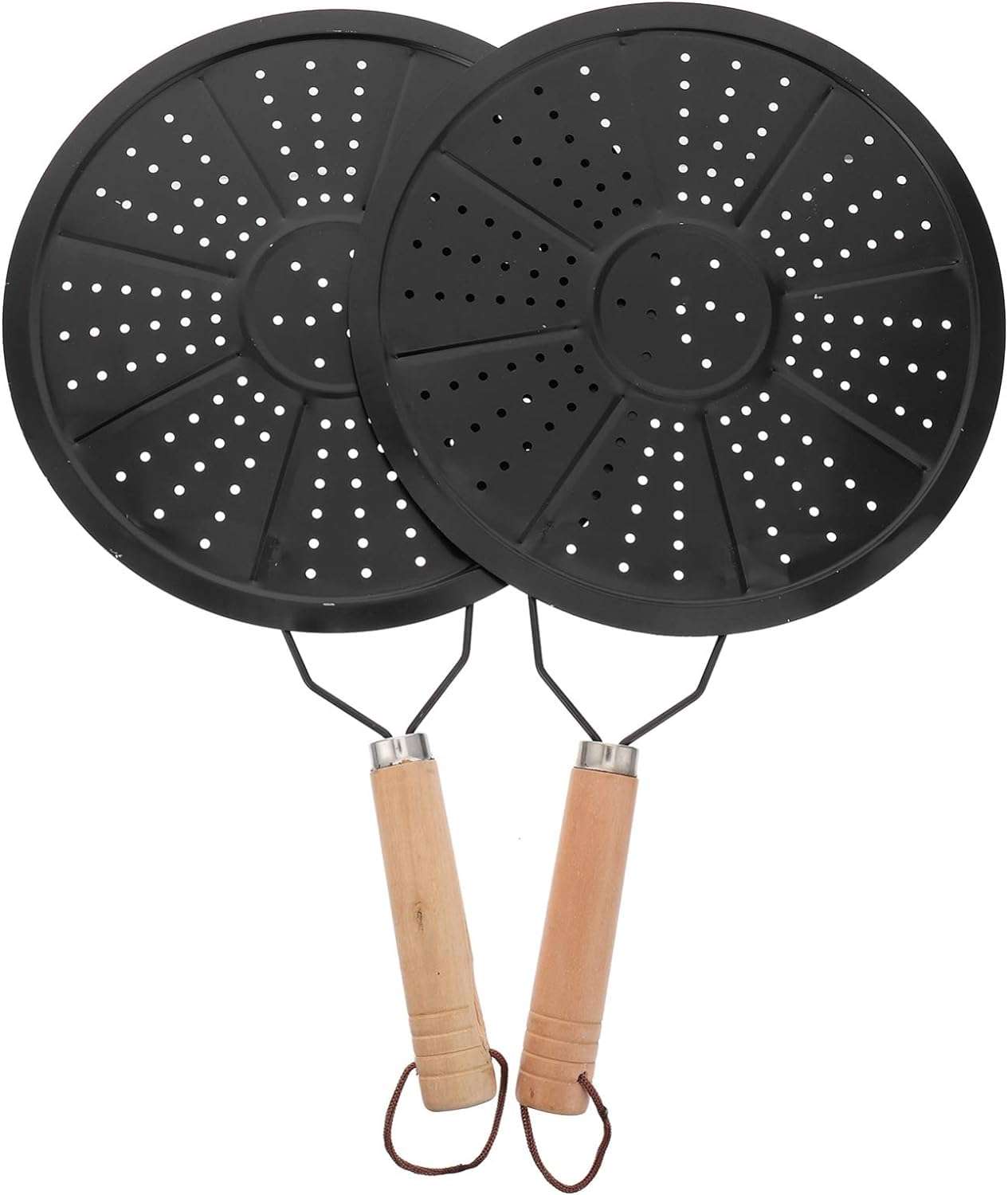 VBM Insulation Heat Diffuser Pad With Wooden Handle Cast Iron Plater Milk,Coffee,Tea Hob Hot Plate Reducer Flame Guard Simmer Plate Cooking Pot 1