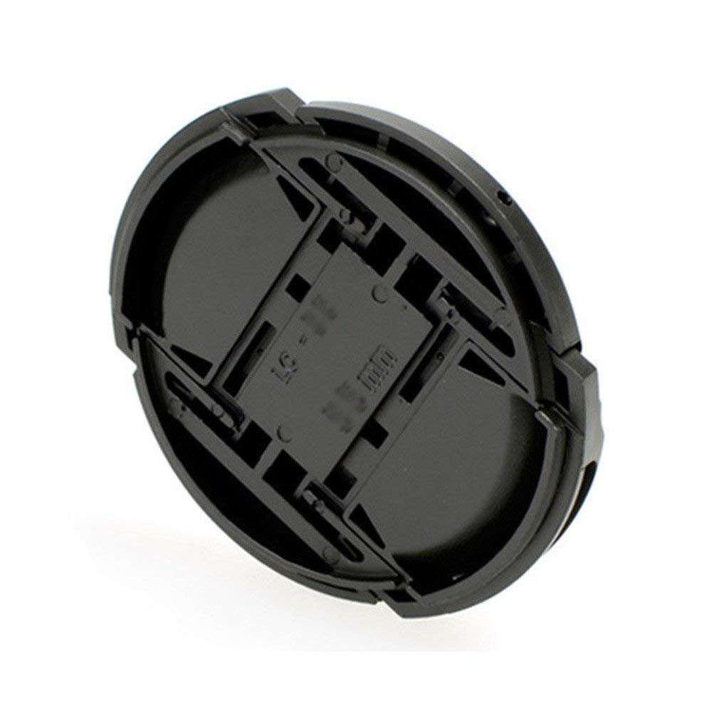 Julyimage 1pcs Universal Center Pinch Snap-on Front Lens Cap with Cord 37mm 40.5mm 43mm 46mm 49mm 52mm 58mm 62mm 67mm 72mm 77mm 82mm for Canon Nikon Sony Pentax Olympus Fuji Camera (37mm) 2