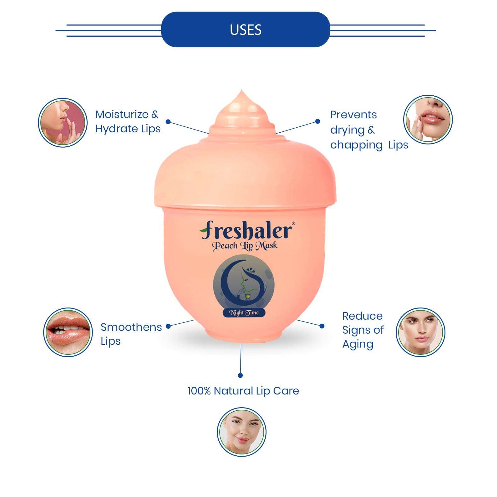 Freshaler Lip Mask (Peach) 4