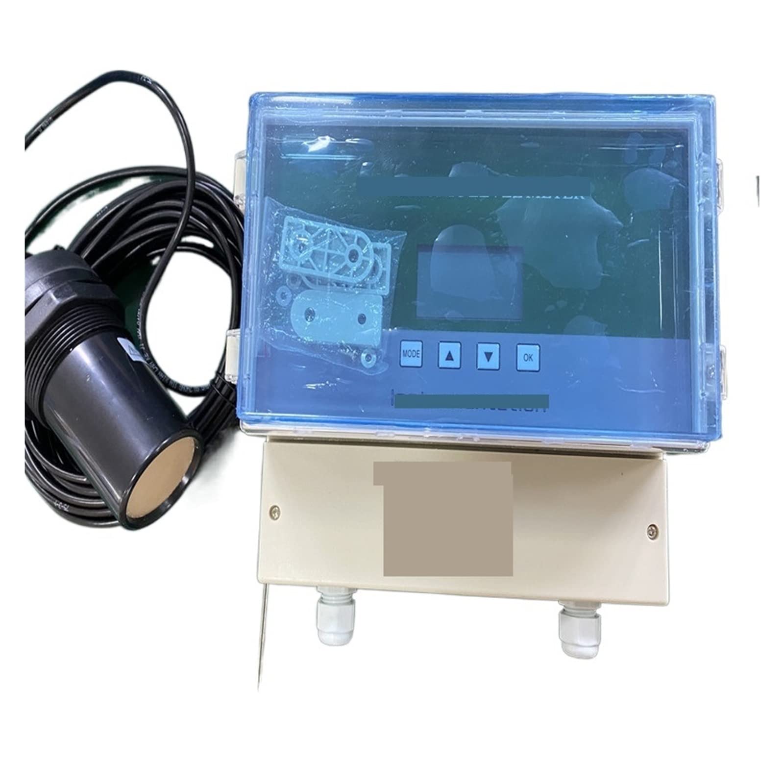 GAMYX 24V 4-20mA RS485 Modbus Output 5m 10m 15m Split Type Liquid Water Ultrasonic Level Sensor for Oil River Pool Tank (Measuring Range : 0-15m Range)