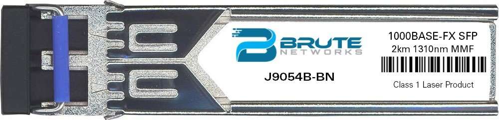 Brute Networks J9054B-BN - 100BASE-FX 2km MMF 1310nm SFP Transceiver (Compatible with OEM PN# J9054B) 1