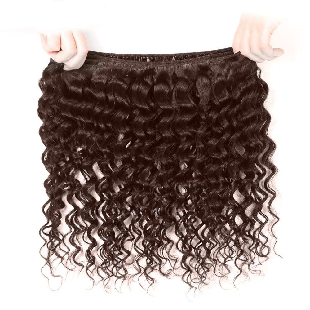 #4 Brown Human Hair Bundles Chocolate Water Wave Bundles 22 24 26 Inch Unprocessed Brazilian Virgin Hair 3 Bundle 50 Gram Per Bundle Deals Quick Weave Hair Extensions 6