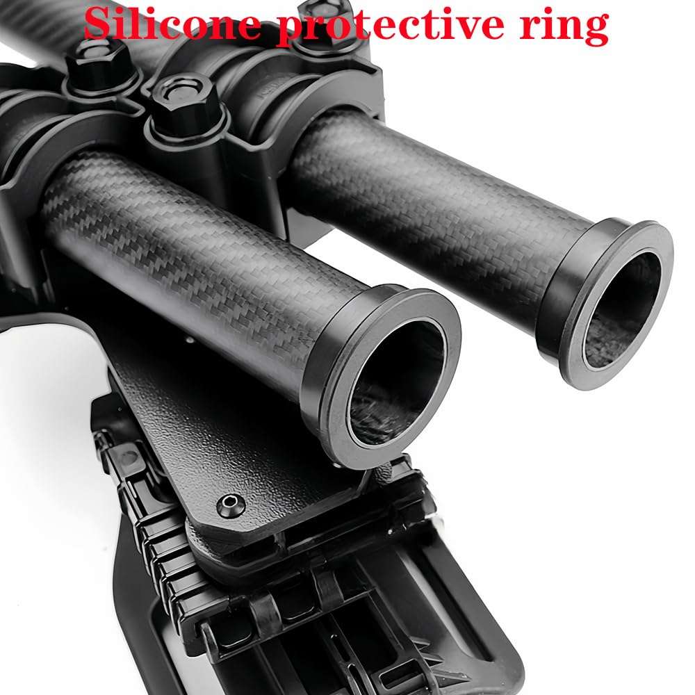 40MAX 3K Carbon Fiber Archery Quiver， Tubes Arrow Holder ，QD Locking System -Ultra-Lightweight Adjustable Modular Design for Hunting & Archery Perfect for Pros & Enthusiasts 5