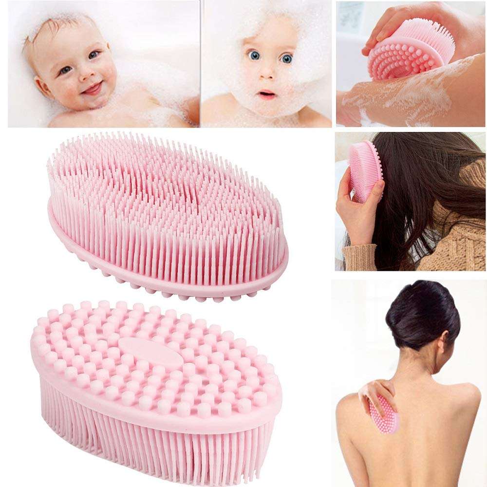 Nika Soft Silicone Brush Shower Body/Head Massage Brush 3
