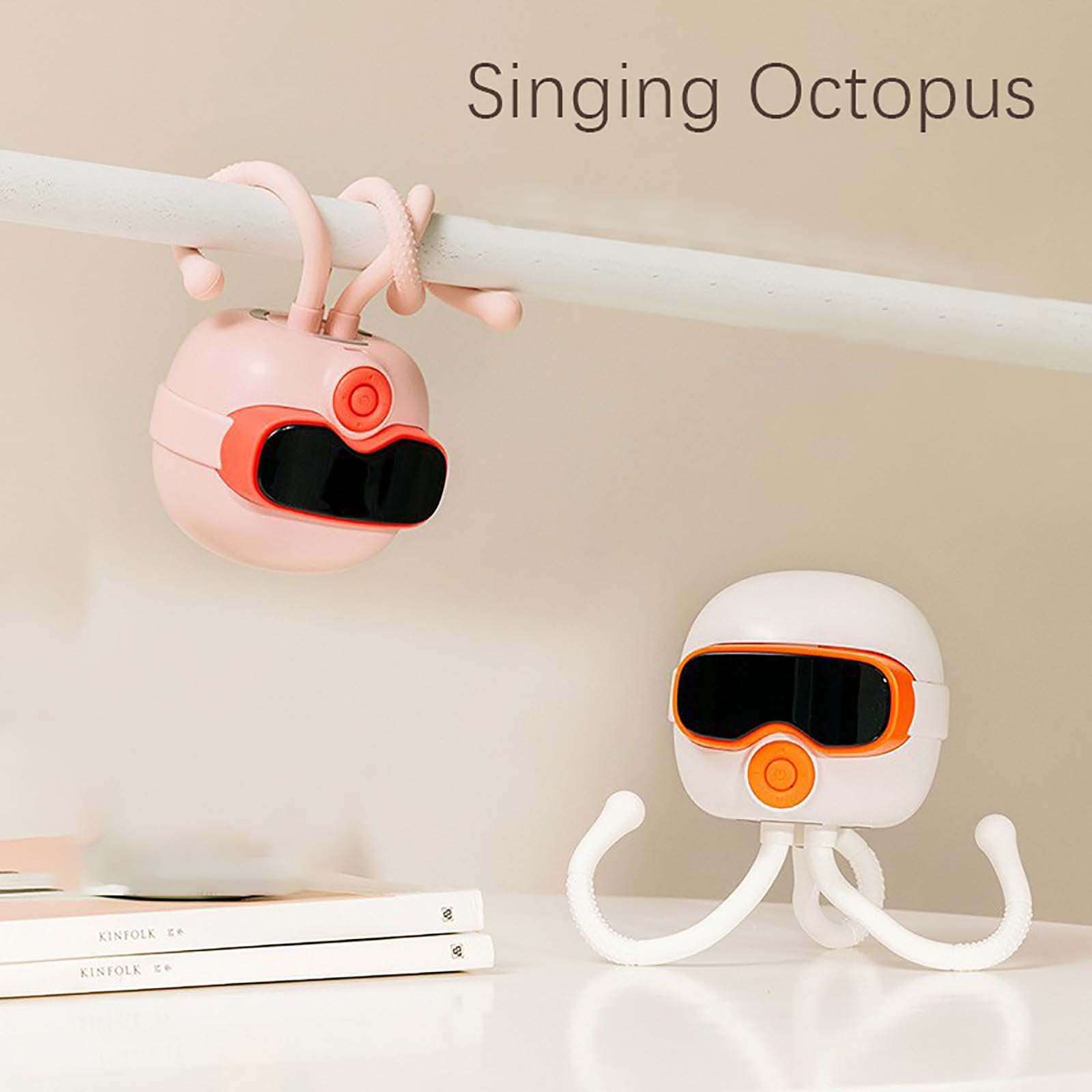 Creative Bluetooth Speaker, Portable Wireless Speaker, USB Type-C, Suitable for Home, Office, Kitchen, Party, Travel, Outdoor, Hiking, Birthday Gifts (Pink) 5