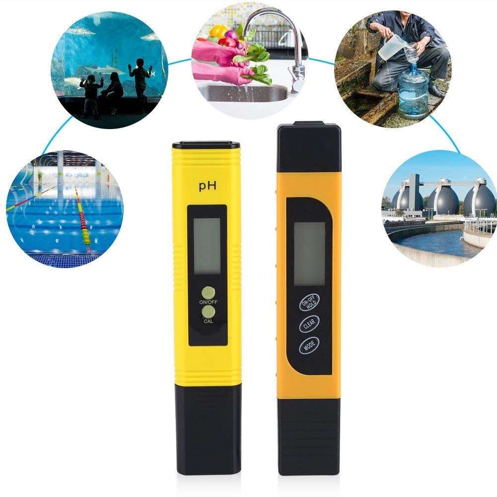 YYONGAO Water Quality Meter, Digital PH Meter, LDC Display Tester TDS Water Quality Temperature Meter Tester Pen for Personal Home Travel Field Operations 6