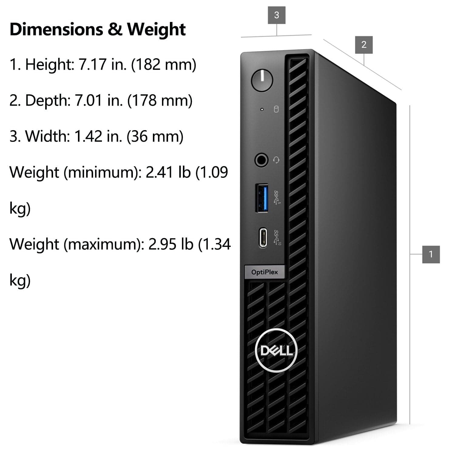 Dell OptiPlex 7020 MFF 7000 Mini Business Desktop Computer, 16GB DDR5 RAM, 512GB PCIe SSD, 14th Gen Intel Core i3-14100T (Beat i5-12400T), WiFi 6E, 2 DisplayPorts, HDMI, Type-C, Windows 11 Pro 5