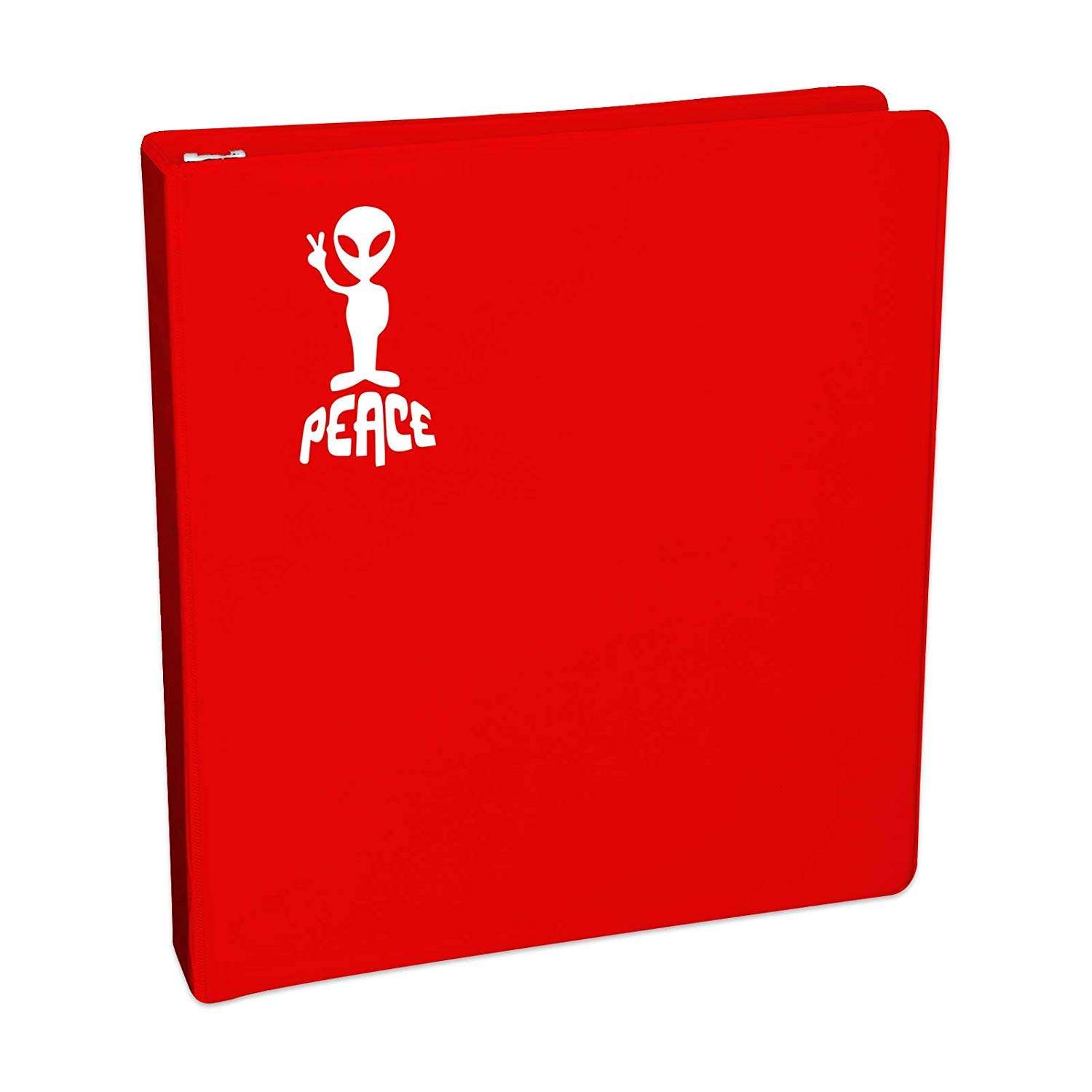 ISEE 360® Alien Peace Cartoon New Windows Vinyl Decal Die Cut Bike Car Sticker for Sides Hoods Bumper Rear (White) 5