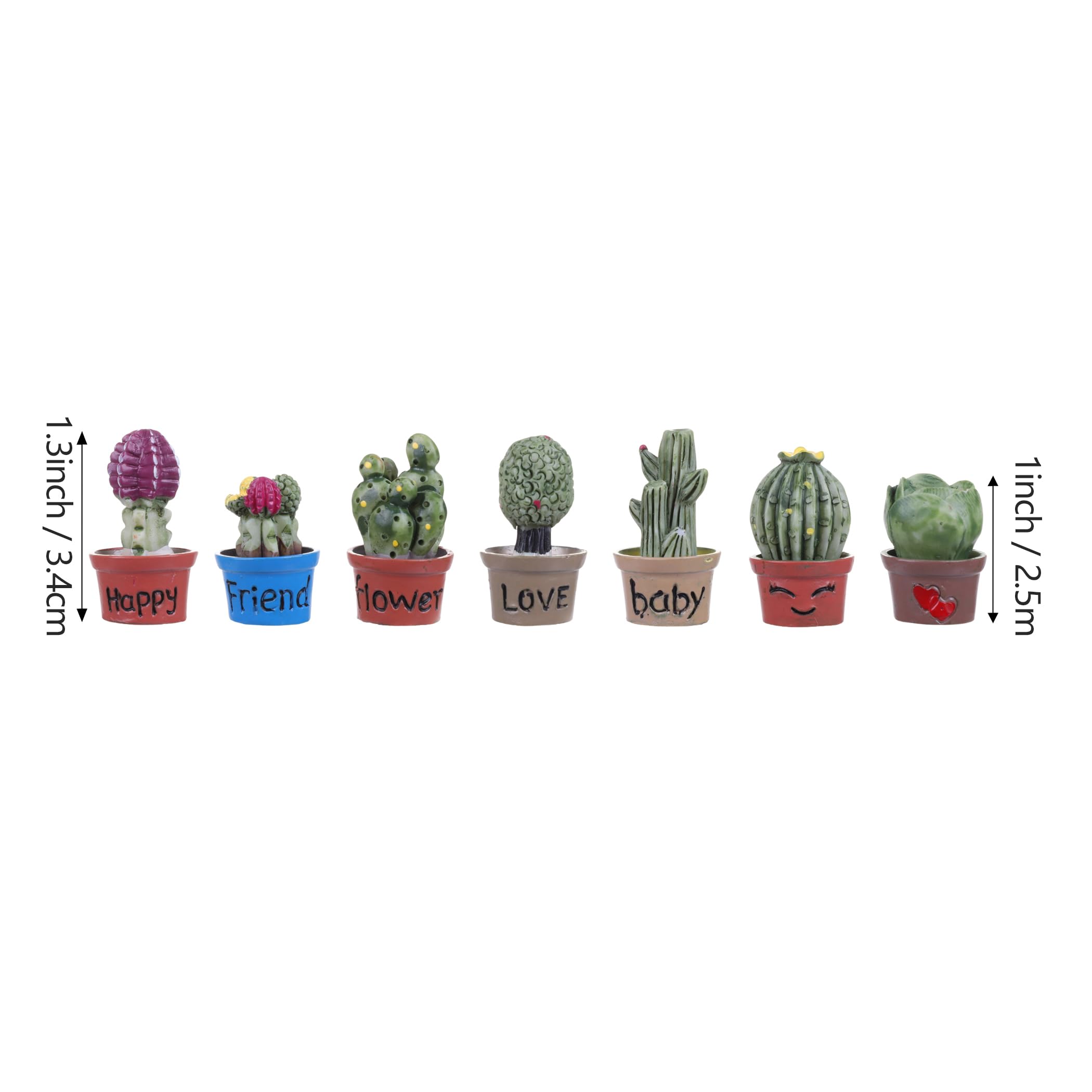 Vagocom 14Pcs Miniature Fake Plant in Pots Set, Artificial Mini Fake Plants Decor for Office Desk Accessories,Bedroom,Bathroom,Bookshelf and Bedside Decoration,1~1.3inch / 2.5~3.4cm 3