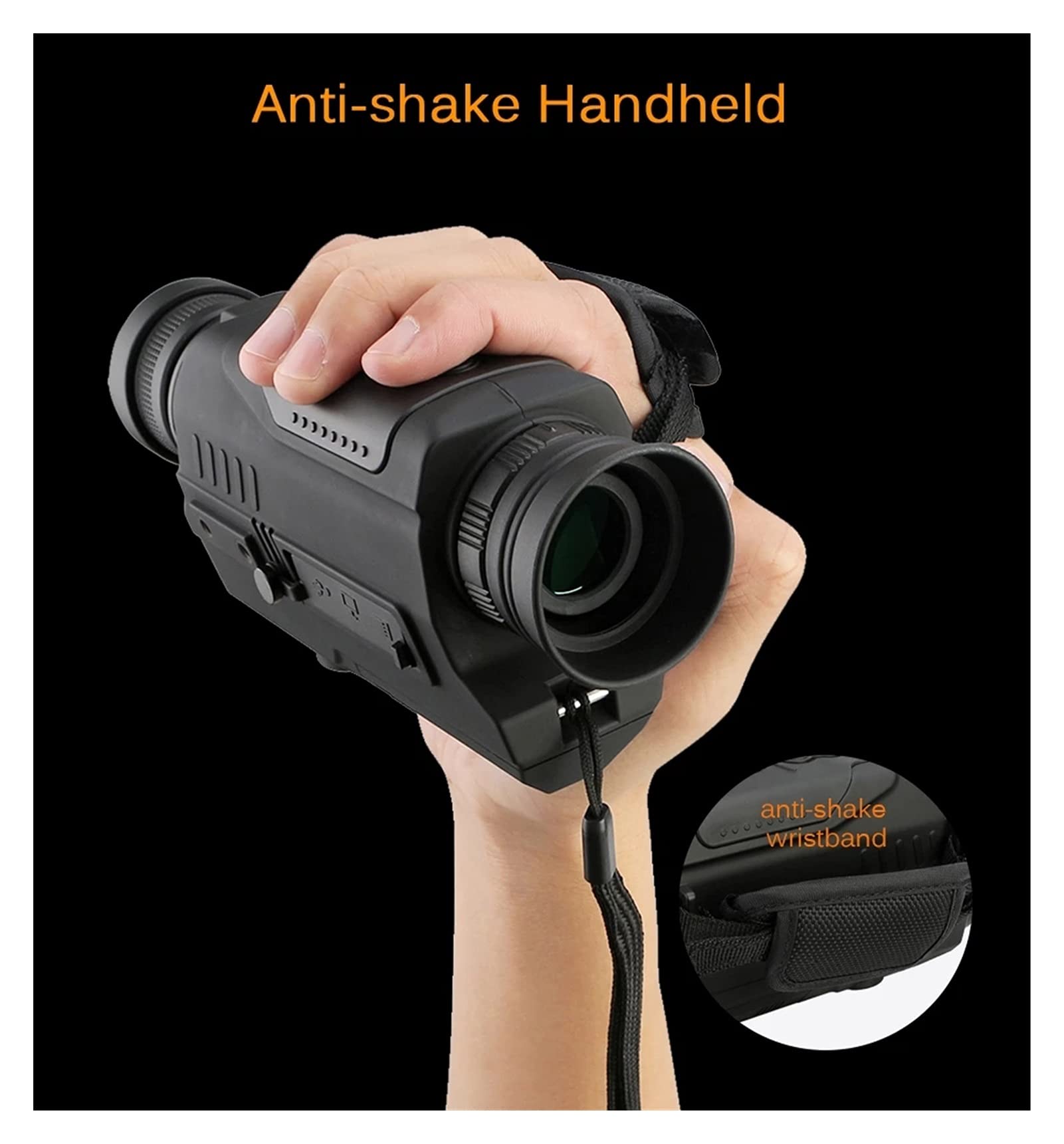 Monocular Night Vision 5X32 Optic Scope Infrared Digital Night Vision HD Telescope Scope with Take Photo/Video Recording/Playback/Function for Outdoor/Surveillance/Security/Hunting/Hiking - Free 8G Me 6