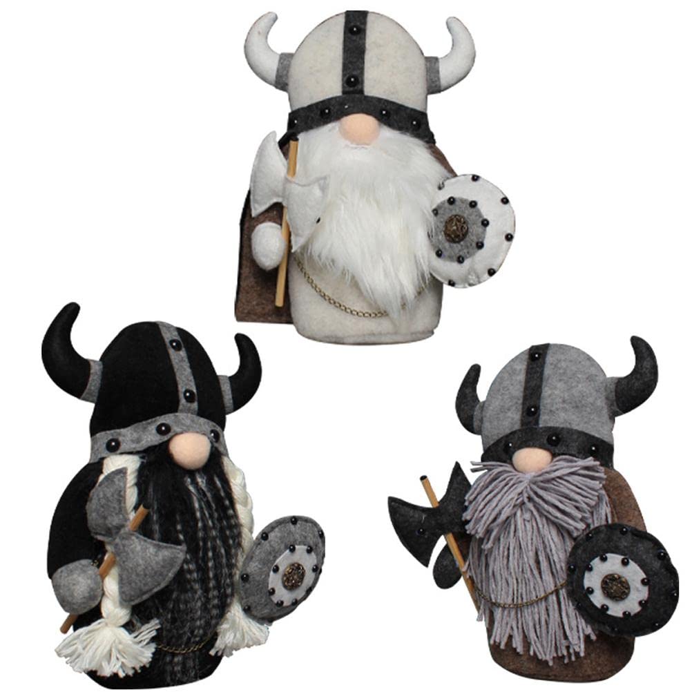 Faceless Gnome Plush Doll Knight Dwarf Viking Gladiator Figurine Table Ornaments Decoration (2)