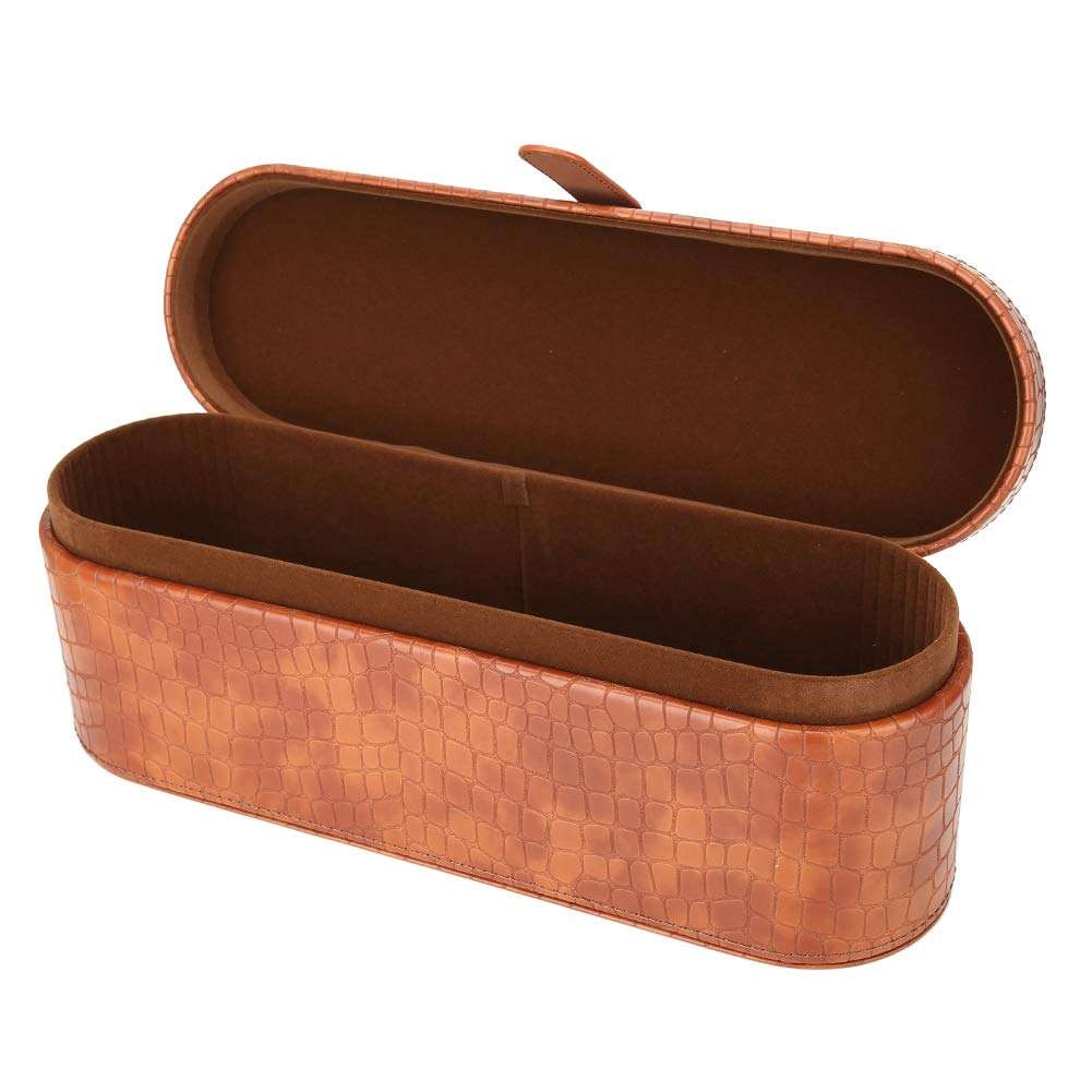Portable Storage Case For Hair Dryer Pu Waterproof And Scratch Resistant Travel Precious Gift(Brown) 1