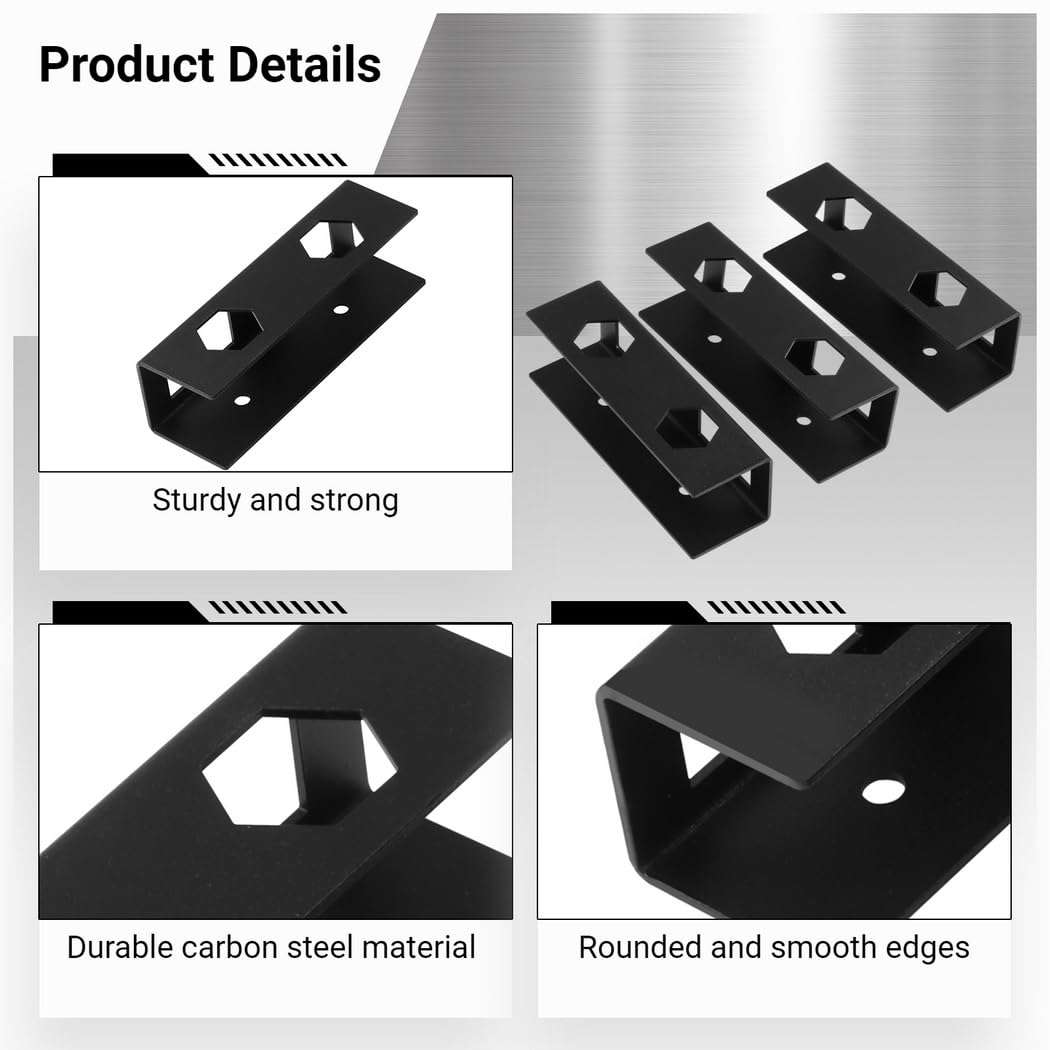 Metal Under Desk Laptop Storage Holder, Adjustable Laptop Shelf, Ideal for Office Organization, Supports Keyboards and Modems 5