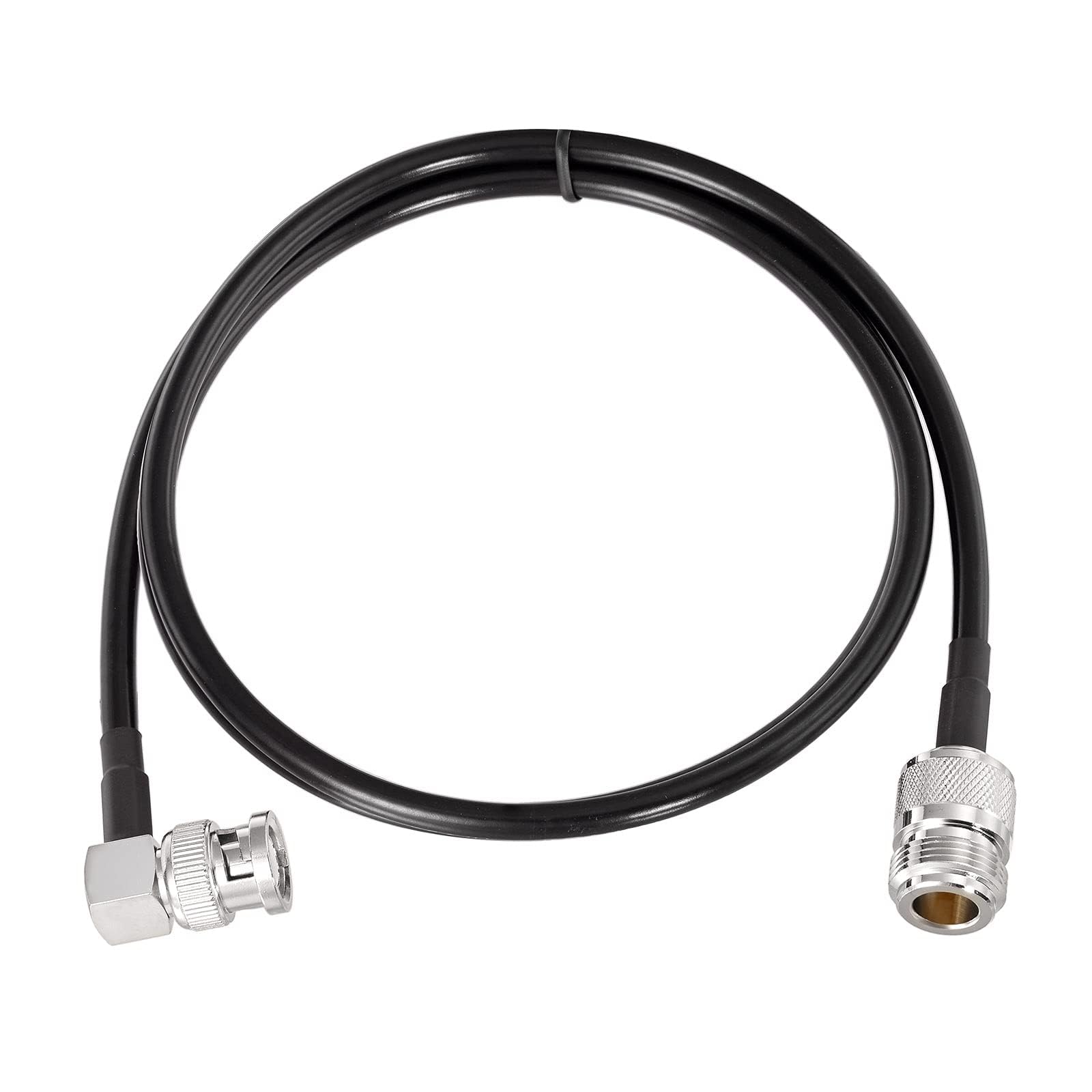 SUPERBAT N Type Female to Right Angle BNC Male Coax Cable RG58 for Radio Scanners Antenna Repeater System Commo Equipment Extension Cable, 3 Feet 1