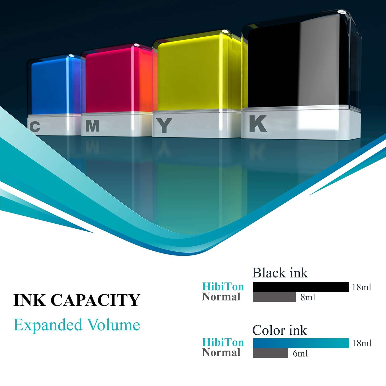 HibiTon Remanufactured Ink Cartridge Replacement for HP 61 61XL Black for Envy 5530 4500 4502 4501 OfficeJet 4630 4635 2620 DeskJet 2540 3050 3052a 2050 1000 1010 1510 3510 Printer Tray, 2-Pack 5