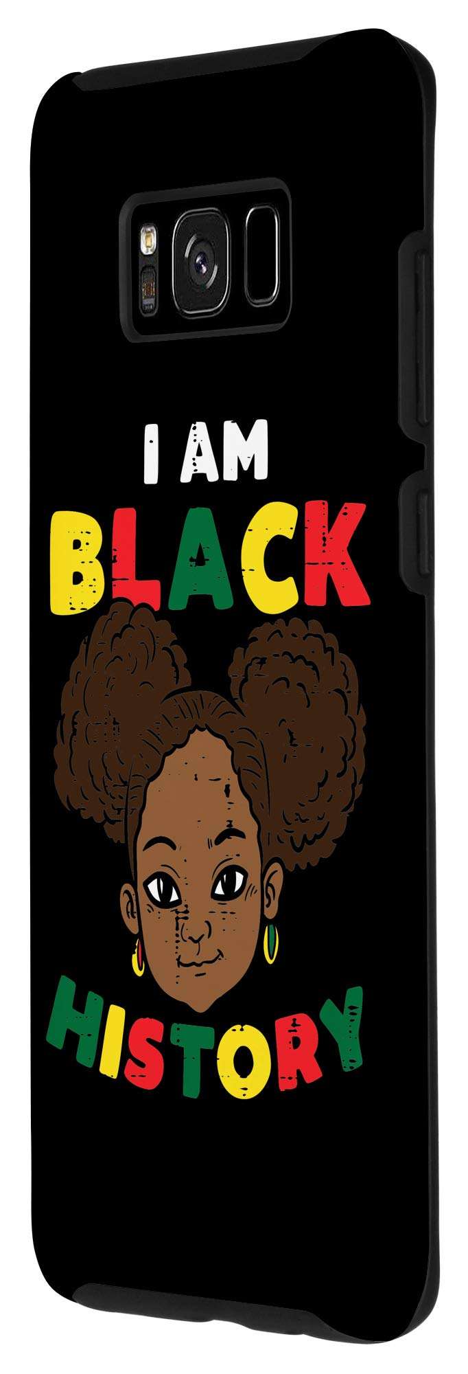 Galaxy S8+ I Am Black History Afro Girl African American Pride Kids Case 2