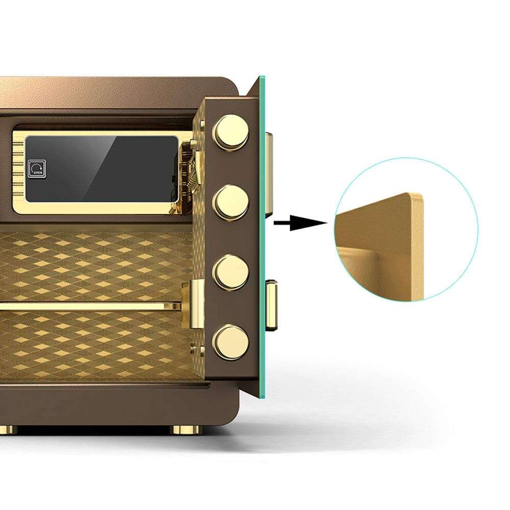 YI GAO Safety cabinet, all steel fireproof small single door anti-theft electronic password large-capacity safe deposit box, suitable for: office/home/finance, 3 colors optional @ 5