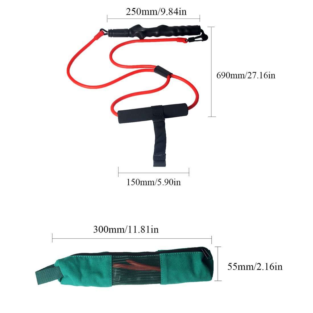 Andux Golf Training Equipment Golf Swing Resistance Bands Golf Training Aids Pull Rope HGLLS-01 3