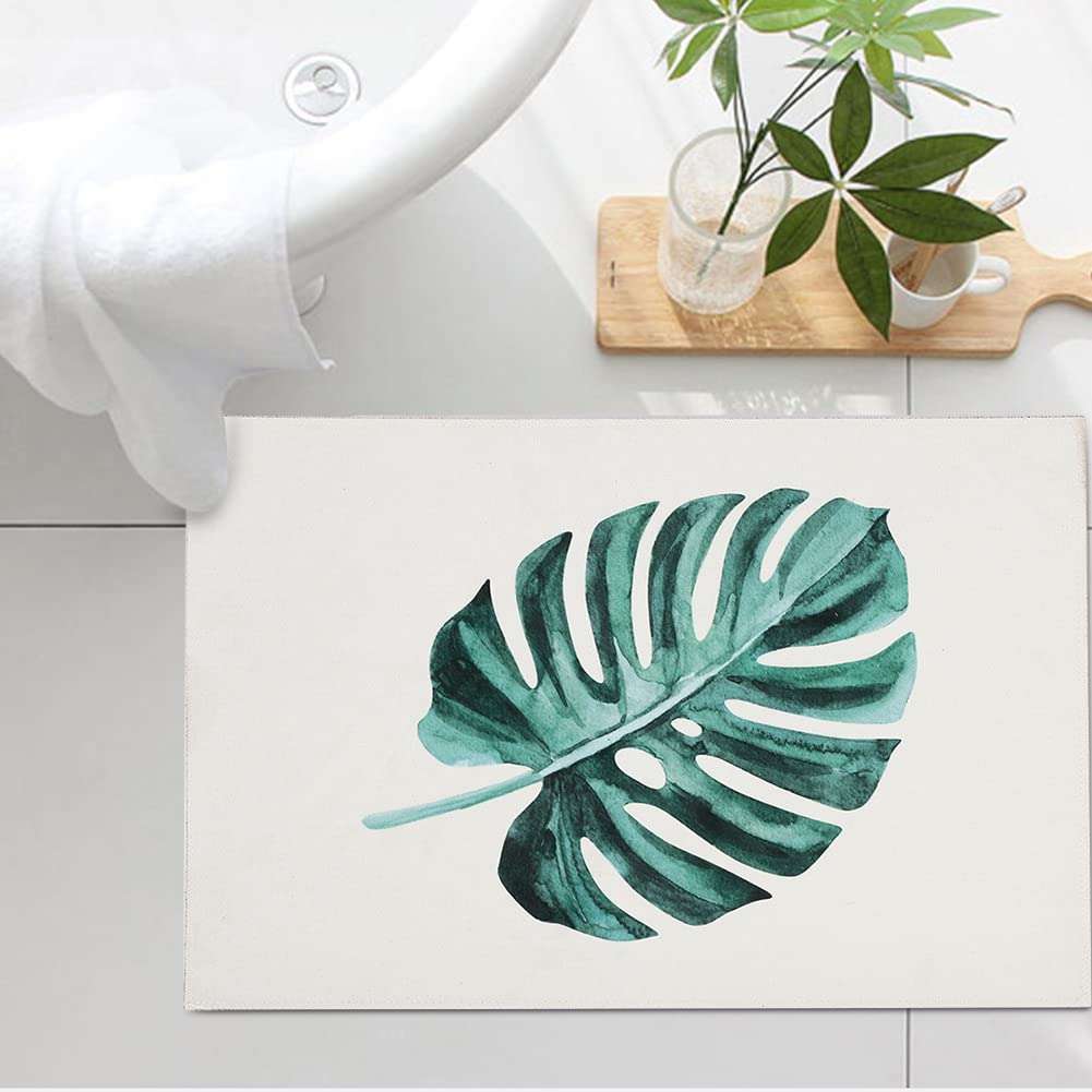 Non Slip Mat, Super Absorbent Washable Front Door Mat Bathroom Rug for Drying for Bathroom Bedroom, Kitchen 2